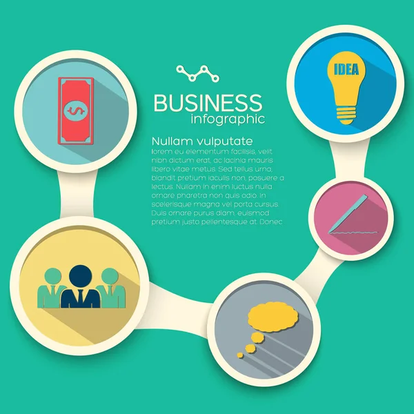 Infographic Business Elements — Stock Vector
