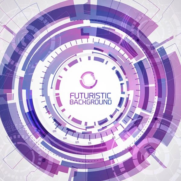 Yuvarlak mor fütüristik arka plan