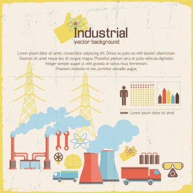 Endüstriyel arka plan Retro tarzı