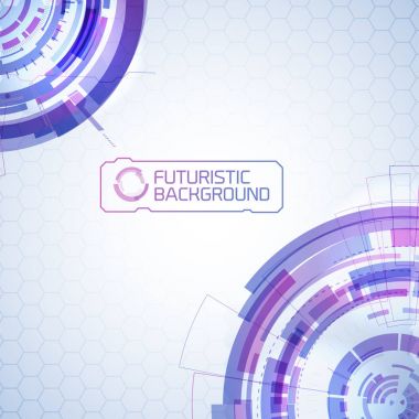 Köşe daireler fütüristik arka plan