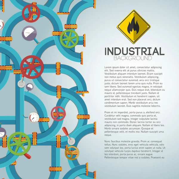 Mekanik su boru hattı Poster