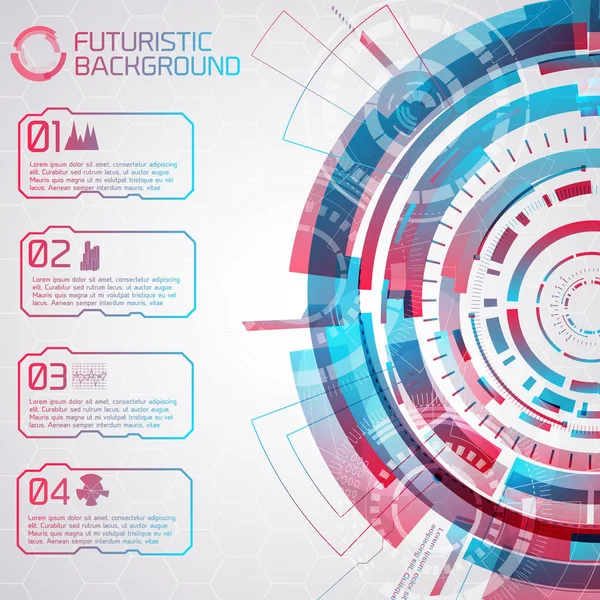 Fütüristik sanal menü arka plan