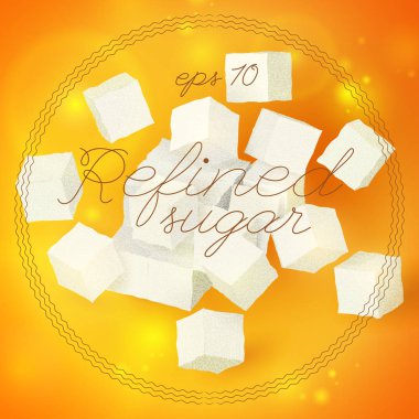 Işık geometrik rafine şeker şablonu