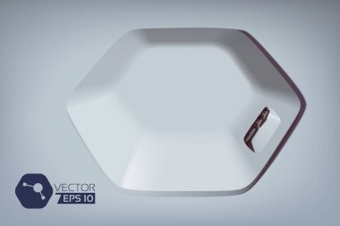 Altıgen cihaz futuristik arka plan