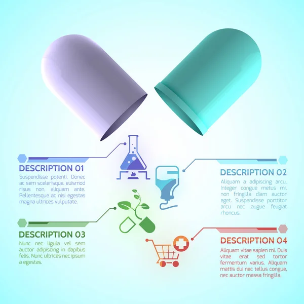 Medizinisches Infoplakat — Stockvektor