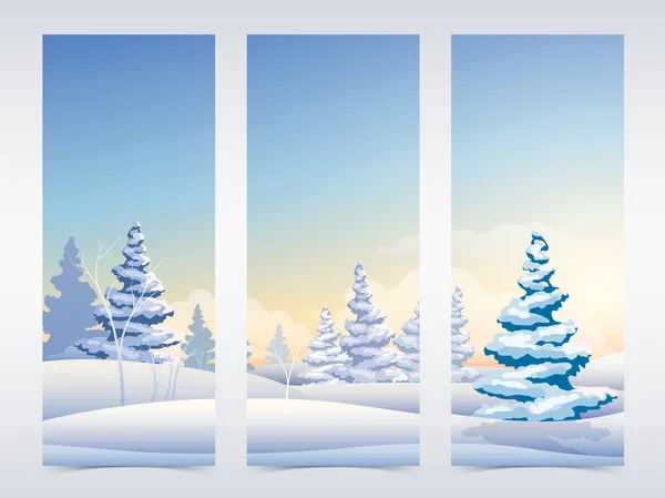 Kerstmis verticale banners — Stockvector