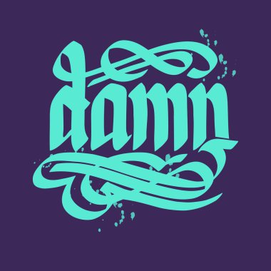 Kaligrafi Word soyut şablonu