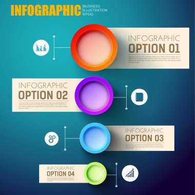 Infographic soyut şablon iş sunumu için
