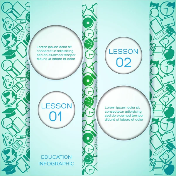 Plantilla infográfica educativa — Vector de stock