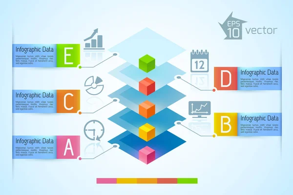 Infographic Business Chart — Stock Vector