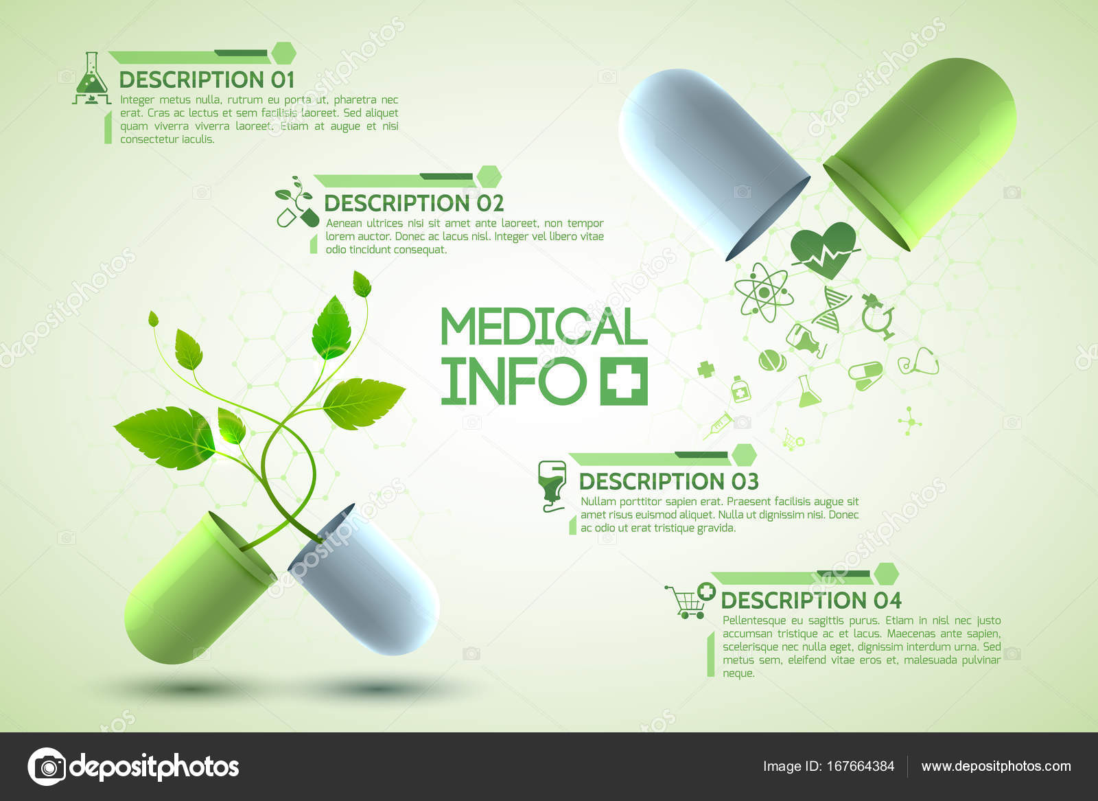 Medicine Information Poster Stock Vector Image By C Mogil