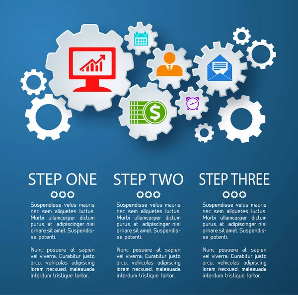 Concepto de infografía empresarial — Vector de stock