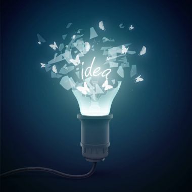 Akkor lamba arka plan patlama