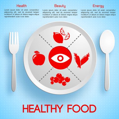 sağlıklı gıda infographics
