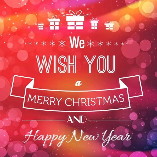 Christmas Greeting Poster — Stock Vector