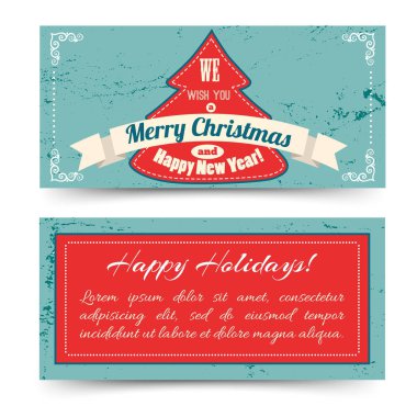 Neşeli Noel şenlikli yatay Banner