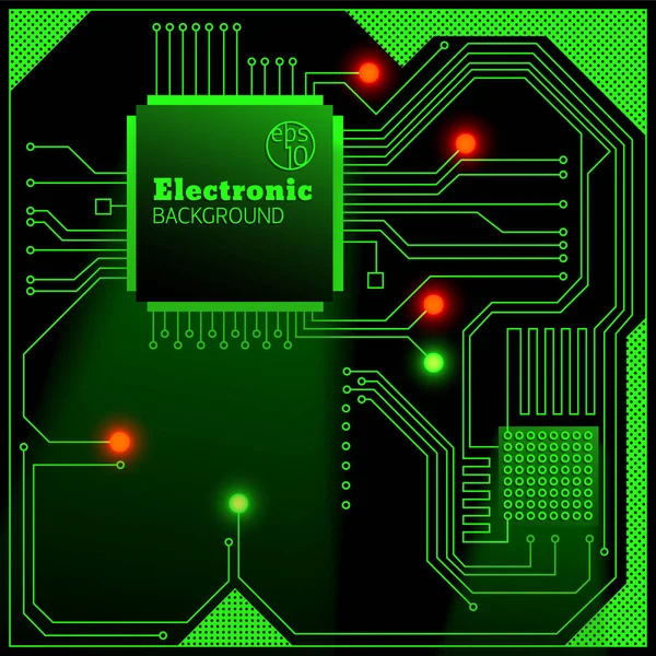 Hintergrund der elektronischen Platine — Stockvektor