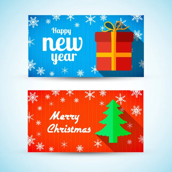 Noel ve yeni yıl yatay Banner
