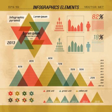 iş Infographic elemanları