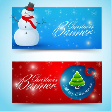 Parlak Noel yatay Banner