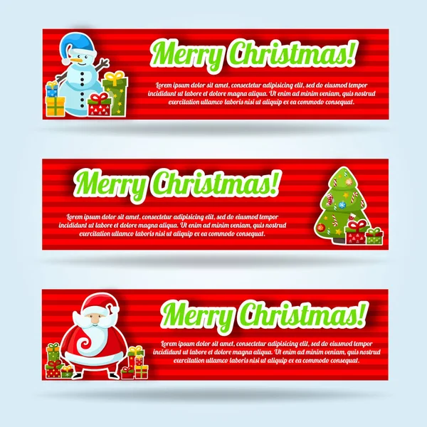 Üç yatay Banner koymak