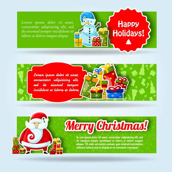 Üç afiş kümesi tatil