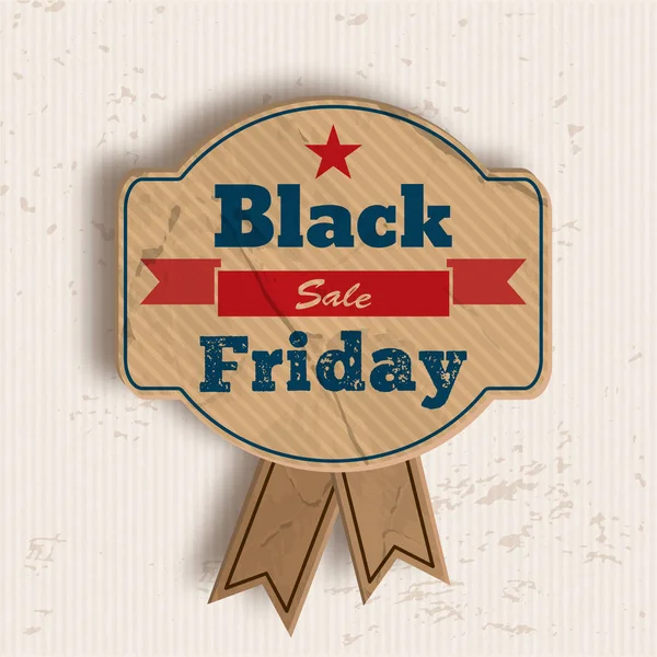 Grunge Badge pour Black Friday Vente — Image vectorielle