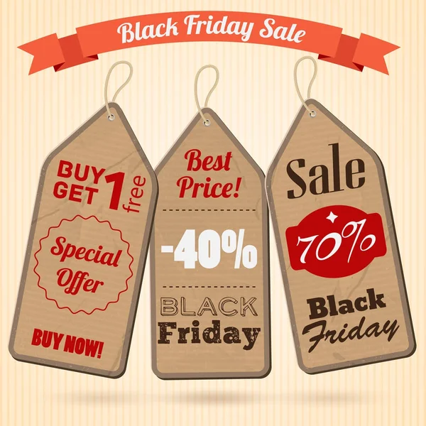 Black Friday Vente Concept de conception — Image vectorielle