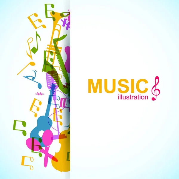 Fondo abstracto musical — Vector de stock