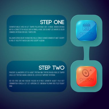 İş Web Infographic şablonu