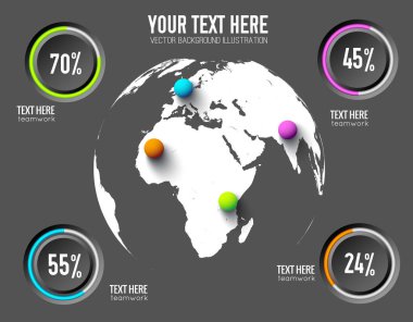 İş Web Infographic kavramı