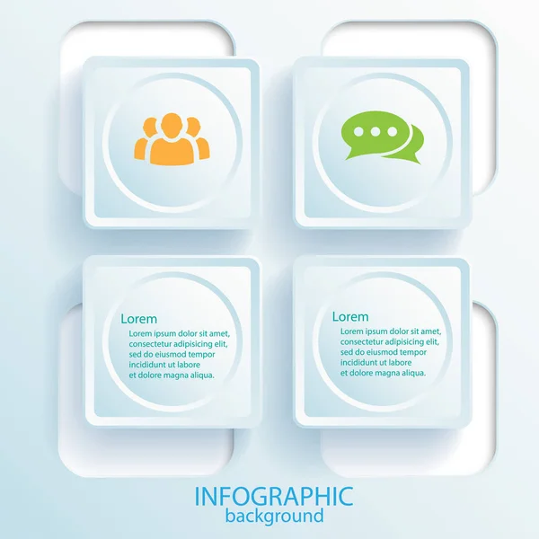 Concepto abstracto de diseño de infografía empresarial — Vector de stock