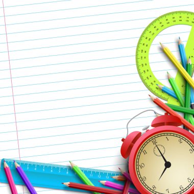 Okul donanımları arka plan