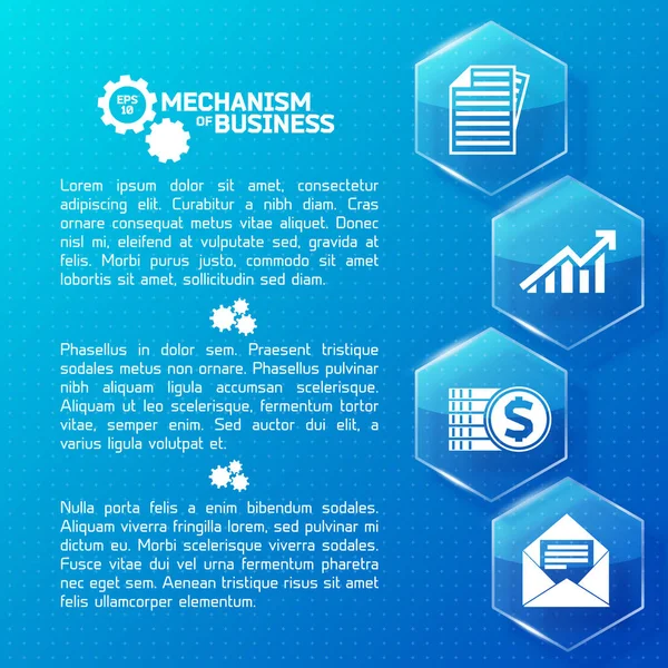 Streszczenie biznesu infografiki — Wektor stockowy