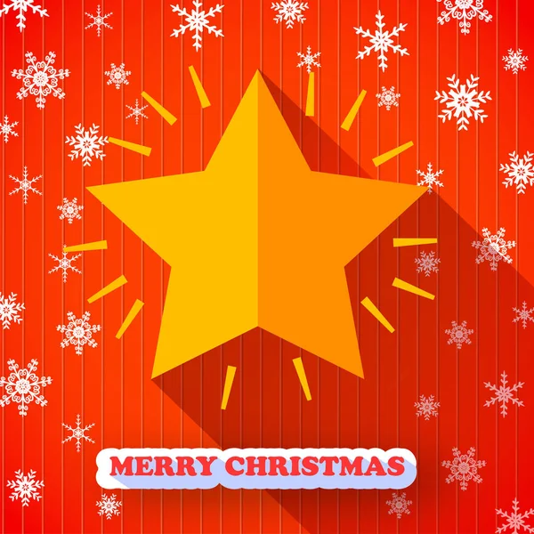 Merry Christmas Postcard — Stock Vector