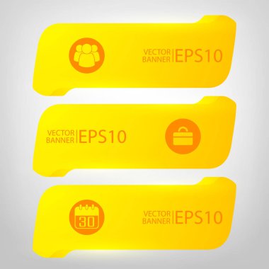 Parlak Infographic yatay Banner