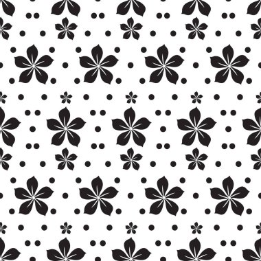 Soyut çiçek desenleri.