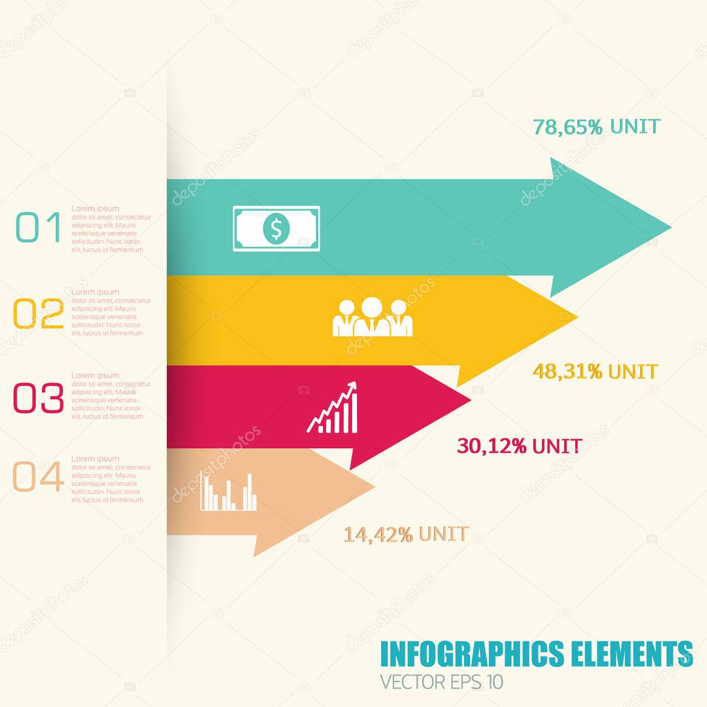 Infographic Elements Background