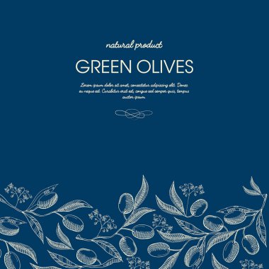 Soyut organik dekoratif kroki şablonu