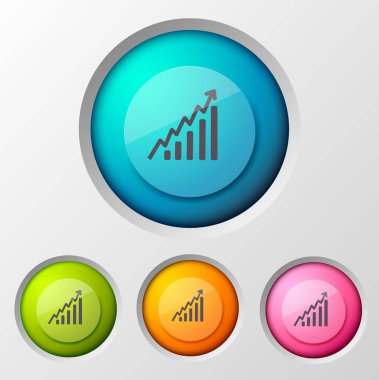 İş diyagram simgesi arka plan