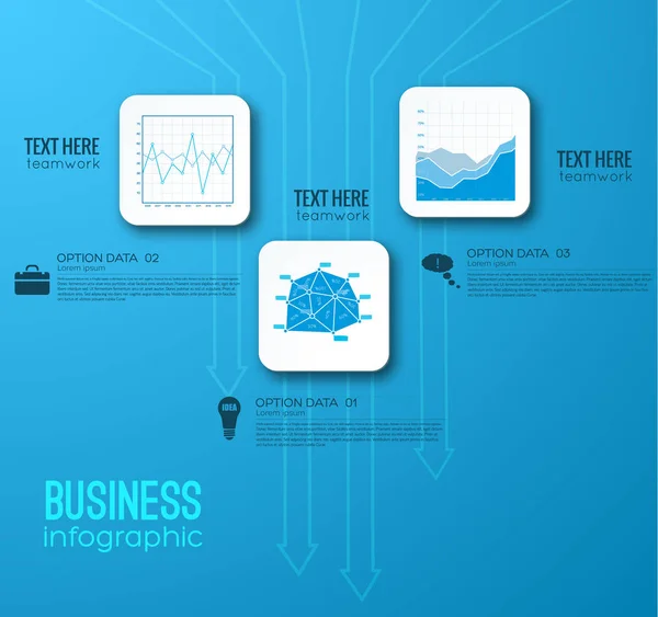 İş soyut Infographics — Stok Vektör