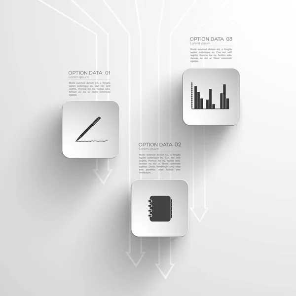 Web business infografisches Konzept — Stockvektor