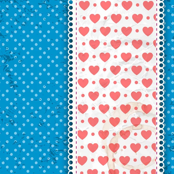Composition Valentines Coeur Imprimer — Image vectorielle