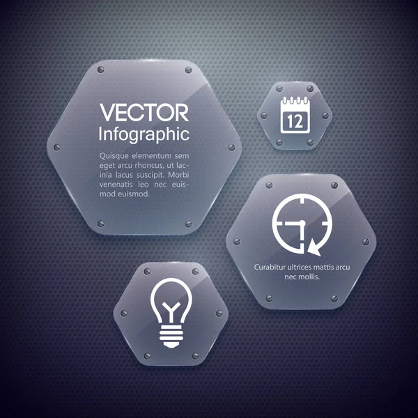 Infographic Web designkoncept — Stock vektor