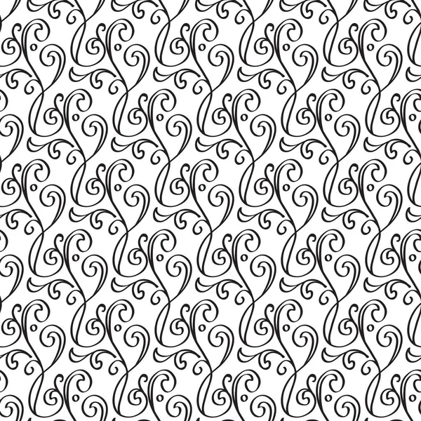 Abstract Monochrome Seamless Pattern — Stock Vector