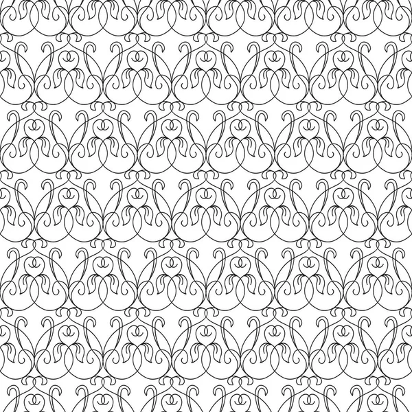 Abstract Minimalistic Floral Seamless Pattern — Stock Vector