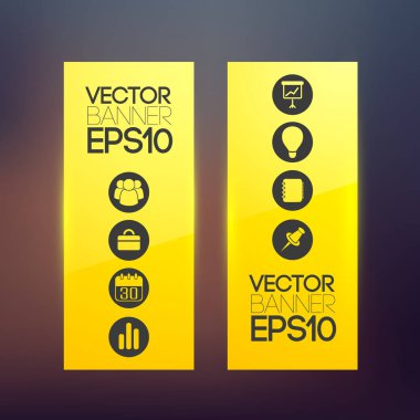 Işık soyut Web dikey Bannerlar