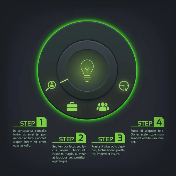 추상 infographic 서식 파일 — 스톡 벡터