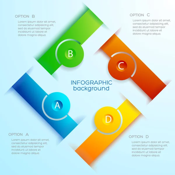 Concept Web d'infographie d'entreprise — Image vectorielle