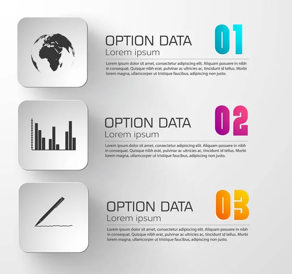 비즈니스 추상 Infographic 개념 — 스톡 벡터